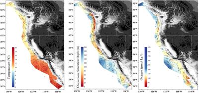 El Niño-Related Thermal Stress Coupled With Upwelling-Related Ocean Acidification Negatively Impacts Cellular to Population-Level Responses in Pteropods Along the California Current System With Implications for Increased Bioenergetic Costs